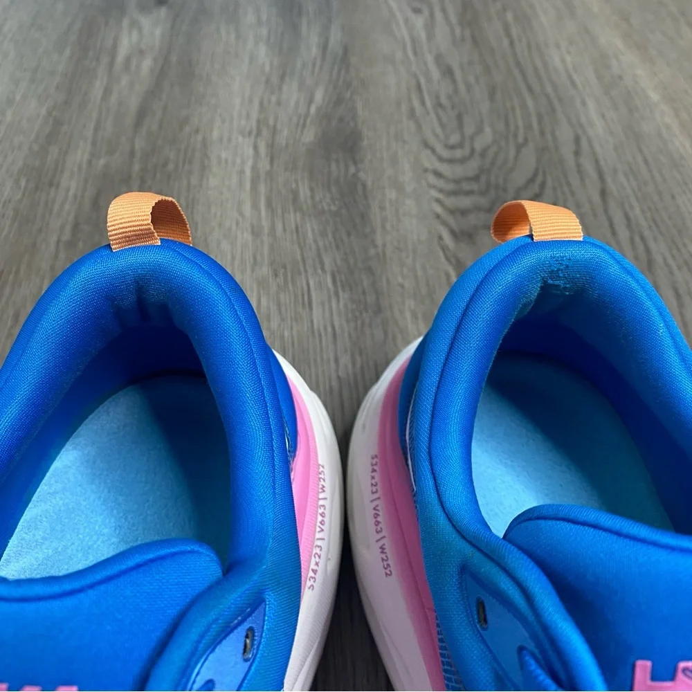 Hoka One One Bondi 8 Womens Size 11 B Blue Running Shoes Sneakers Cushion Walk - Picture 5 of 11